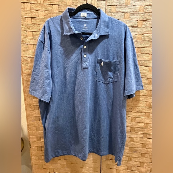 johnnie-O Other - Johnnie-O Hangin' Out polo shirt in blue cotton blend Size XXL NWOT